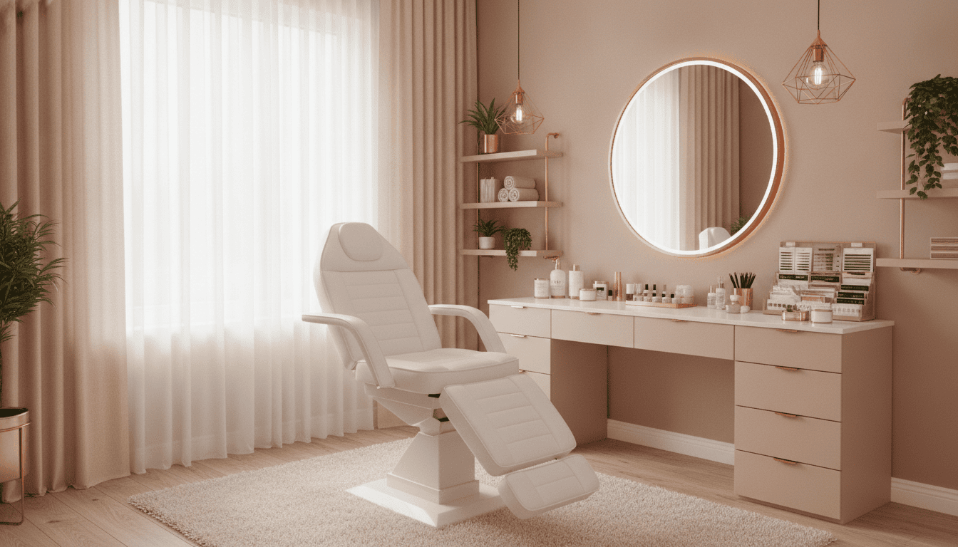 Clean and elegant beauty studio interior at Forouz Beauty Richmond Hill